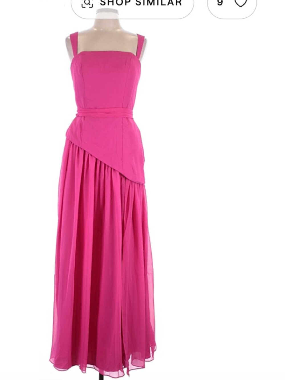pink asymmetrical dress size 12